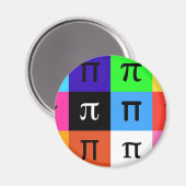 colorblock happy pi day magneet (Voorkant / Achterkant)