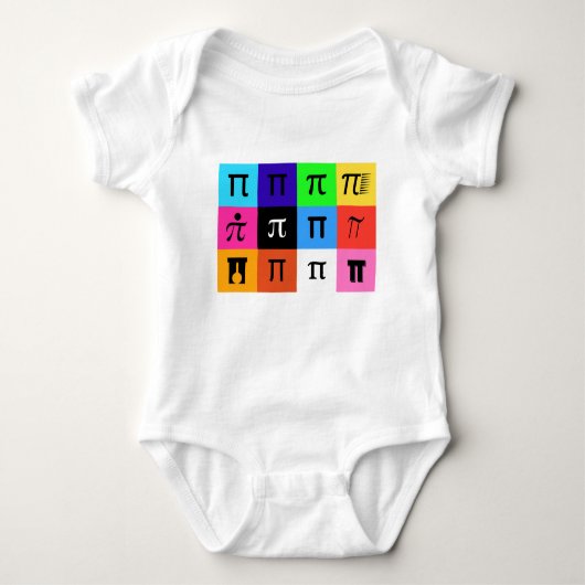 colorblock happy pi day romper (Voorkant)