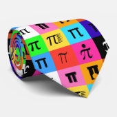 colorblock happy pi day stropdas (Opgerold)
