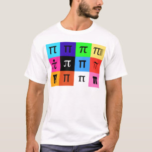 colorblock happy pi day t-shirt