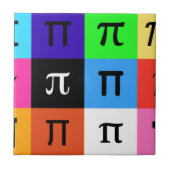 colorblock happy pi day tegeltje (Voorkant)