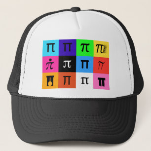 colorblock happy pi day trucker pet
