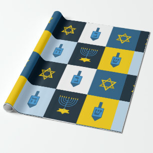 colorblock hebrew hanukkah cadeaupapier