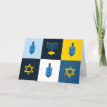 colorblock hebrew hanukkah feestdagen kaart<br><div class="desc">"colorblock hebrew hanukkah ", "hanukkah menorah", "happy hanukkah",  channuka,  channukah,  hannukah,  Hanukkah, "ster van david", "dreidel champion", "lelijke hanukkah"</div>