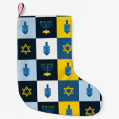colorblock hebrew hanukkah kleine kerstsok (Voorkant)