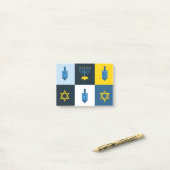 colorblock hebrew hanukkah post-it® notes (Op bureau)