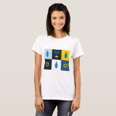 colorblock hebrew hanukkah t-shirt (Voorkant volledig)