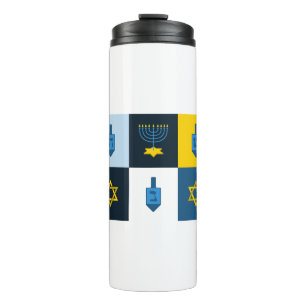 colorblock hebrew hanukkah thermosbeker