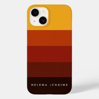 ColorBlock Horizontaal Gestreept Kleurrijk Monogra Case-Mate iPhone 14 Hoesje