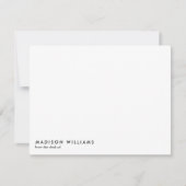 Colorblock Horizontal Stripe Trendy Modern Notitiekaartje (Voorkant)