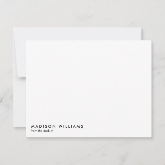 Colorblock Horizontal Stripe Trendy Modern Notitiekaartje (Voorkant)