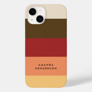 ColorBlock Horizontale Streep Gepersonaliseerde Na Case-Mate iPhone 14 Hoesje