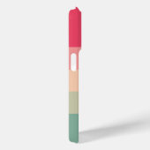Colorblock Horizontale Stripe Roze en Groen Monogr Case-Mate iPhone Hoesje (Back / Right)