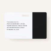 Colorblock Identification Badge Foto en Logo (Achterkant)