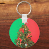 colorblock kerstboom sleutelhanger (Voorkant)