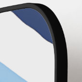 Colorblock Light Donkerblauw Monogram Pickleball Paddle (Links Detail)