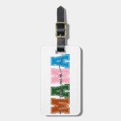 Colorblock Mama Bagagelabel - Reisstijl van mama (Voorkant verticaal)