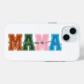Colorblock MAMA Stoere & Beschermende iPhone Case (Achterkant (horizontaal))