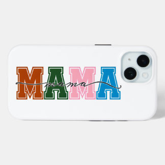 Colorblock MAMA Stoere & Beschermende iPhone Case