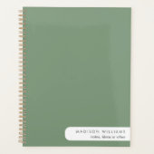 Colorblock Modern minimalistische platenmachine Planner (Voorkant)