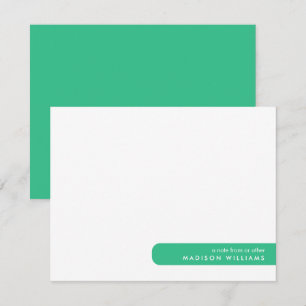 Colorblock Modern minimalistische stijlvolle notit Notitiekaartje