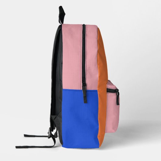 Colorblock monogram gepersonaliseerd bedrukte rugzak (Links)