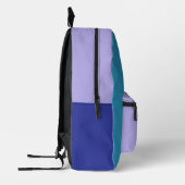 Colorblock monogram gepersonaliseerd bedrukte rugzak (Links)