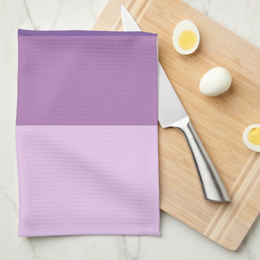 Colorblock Paarse horizontale streep Theedoek (Quarter Fold)