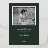 Colorblock Photo Folie Feestdagenkaart (Achterkant)