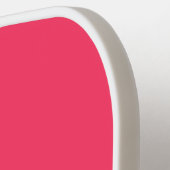 Colorblock Roze en Rood | Modern Monogram Pickleball Paddle (Links Detail)