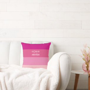 ColorBlock Roze Horizontale Streep Kussen