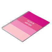 ColorBlock Roze Horizontale Streep Notitieboek (Linkerzijde)