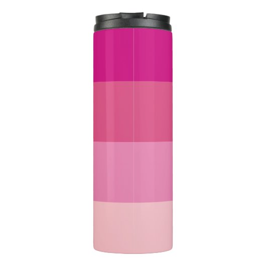 ColorBlock Roze Horizontale Streep Thermosbeker (Achterkant)