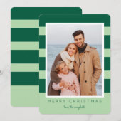 Colorblock Stripes Kerstkaart (Voorkant / Achterkant)