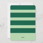 Colorblock Stripes Kerstkaart (Achterkant)