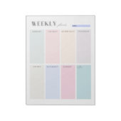 ColorBlock Weekplanner Notitieblok (Linkerzijde)