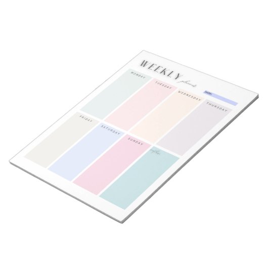 ColorBlock Weekplanner Notitieblok (Schuin)