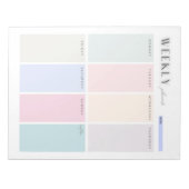 ColorBlock Weekplanner Notitieblok (Voorkant)