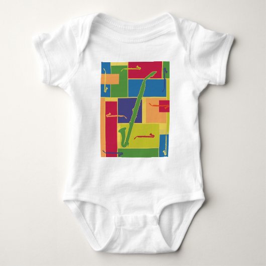 Colorblocks Creeper - Altklarinet Romper (Voorkant)