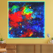 Colorburst Cosmos. Bestel nu Canvas Afdruk (Insitu (Woonkamer))