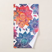 Colorburst Mandala Tuin – Levendig Boho Sport Handdoek (Handdoek)
