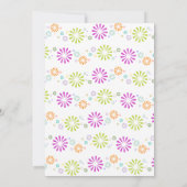 Colorbursts Monogram bruiloft Kaart (Achterkant)