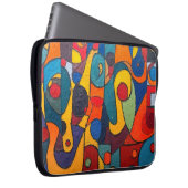 Colorcube 1 Kleurrijk kubisme Laptop Hoesje Laptop Sleeve (Voorkant Rechts)