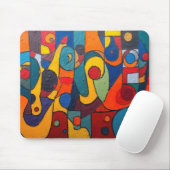 Colorcube 1 Kleurrijk kubisme Muismat (Met muis)