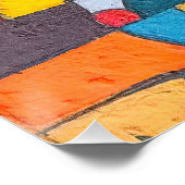 Colorcube 1 Kleurrijk kubisme Poster (Hoek)