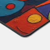 Colorcube 1 kleurrijke kubisme bureau mat (Hoek)
