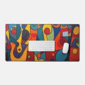 Colorcube 1 kleurrijke kubisme bureau mat (Keyboard & Muis)