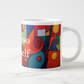 Colorcube 1 Kleurrijke kubisme Specialiteit Mok (Rechts)