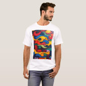 Colorcube 2 Kleurrijk kubisme T-shirt (Voorkant volledig)
