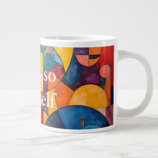 Colorcube 3 Kleurrijke kubisme Specialiteit Mok (Rechts)